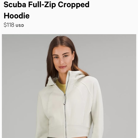 Lululemon Scuba Full-Zip Cropped Hoodie - Picture 7 of 8